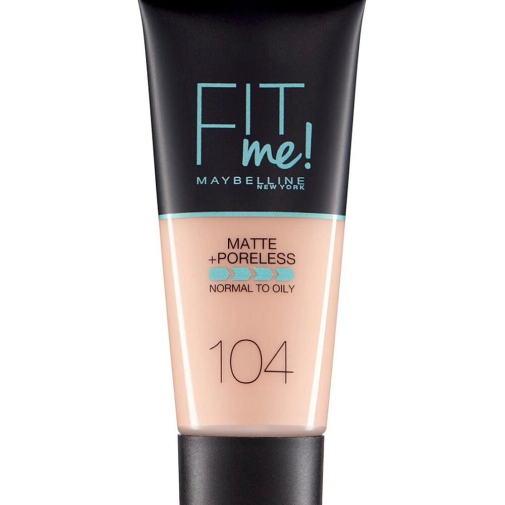 Maybelline, Fit Me Matte + Poreless, Fond de teint liquide, 104, Ivoire doux, 30 ml