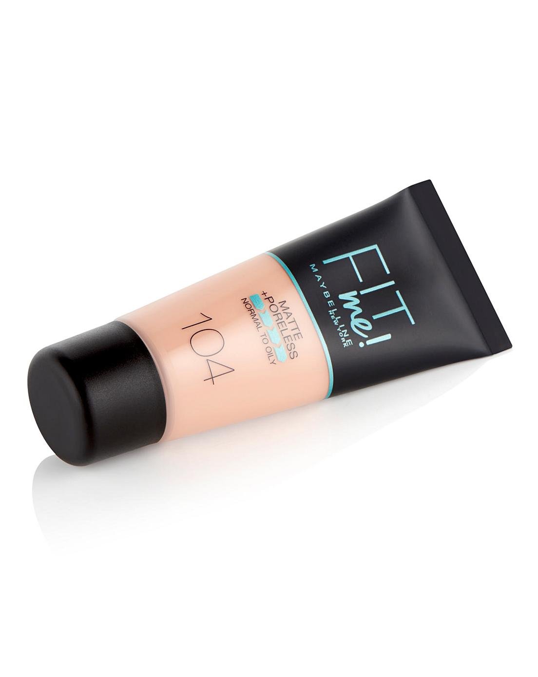 Maybelline, Fit Me Matte + Poreless, Fond de teint liquide, 104, Ivoire doux, 30 ml – Image 3